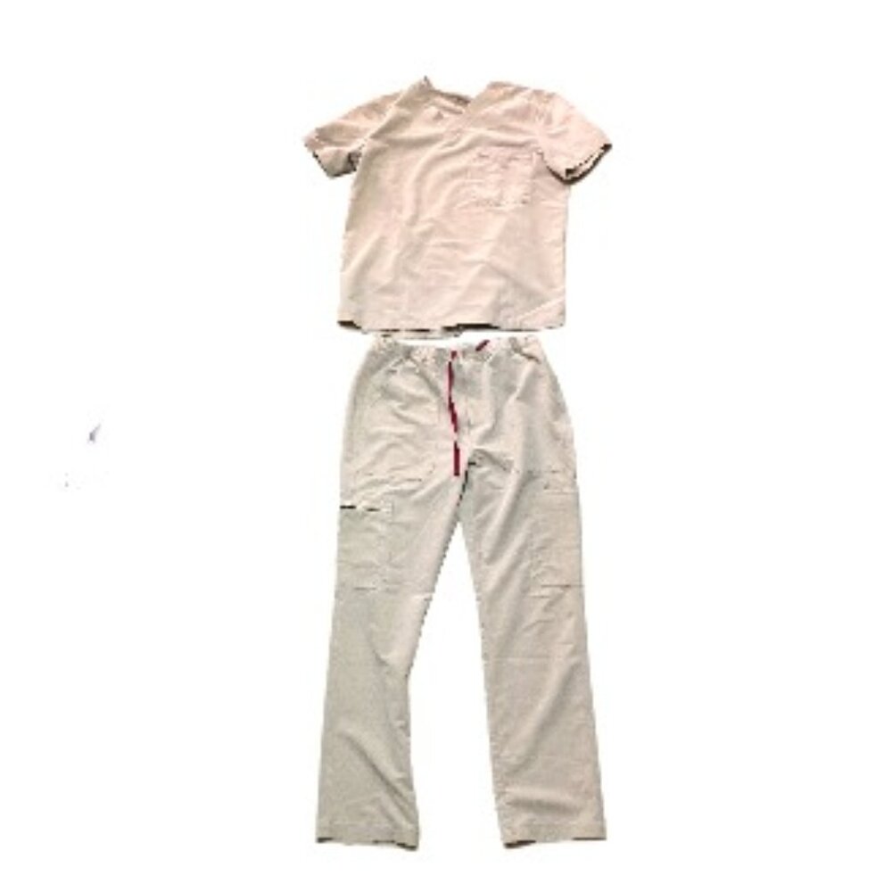 Figs Scrubs Set, Size Medium, in Beige